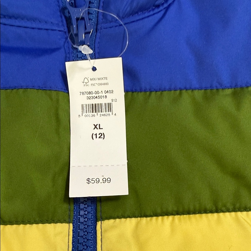 BNWT GAP Kids Vibrant Blue Puffer Jacket with Hood - Picture 2 of 12